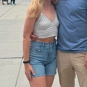 Madewell Denim Blue Mid-Length Jean Shorts